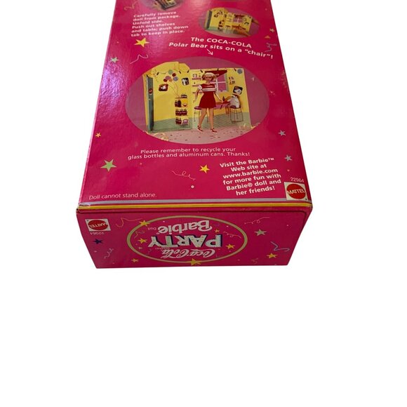 Barbie Special Edition Coca-Cola Party Doll 22964 Mattel 1998 Polar Bear NRFB - Picture 4 of 7